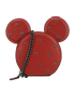 Coach X Disney Mickey Coin Purse, &pound;70, Accessories, Red, Leather, Front view